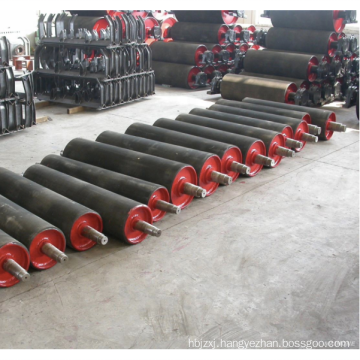 conveyor machine equipment mine stone cement steel rubber conveyor belt roller idler drive pulley